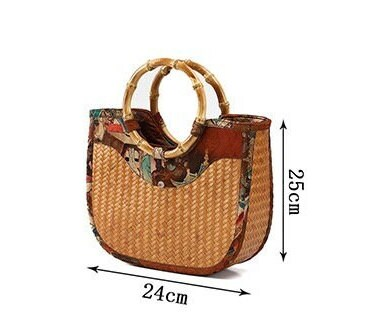 This is a bamboo weaving bag