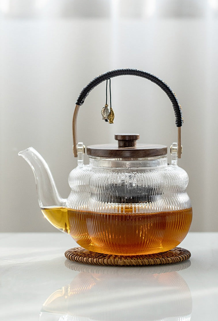 This is a glass kettle