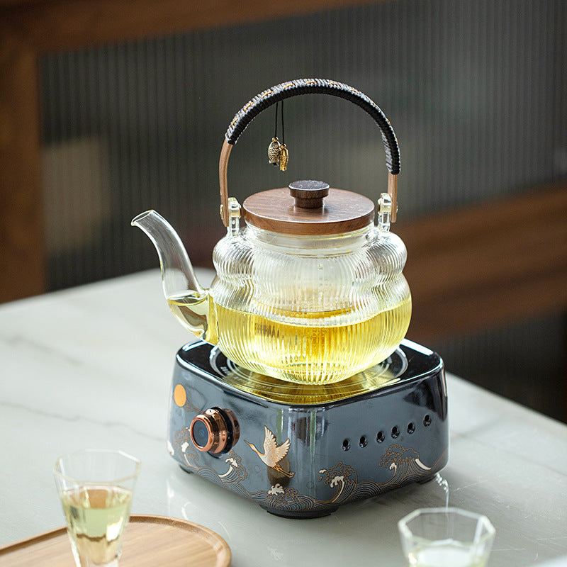 This is a glass kettle