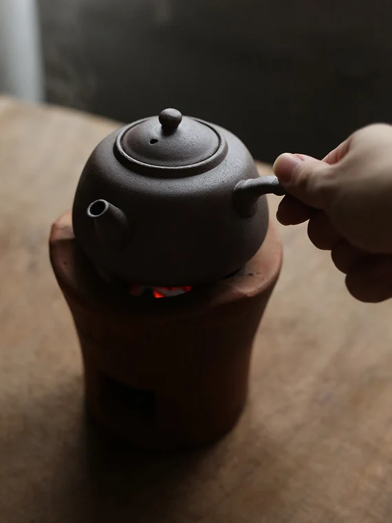 This is a pottery kettle