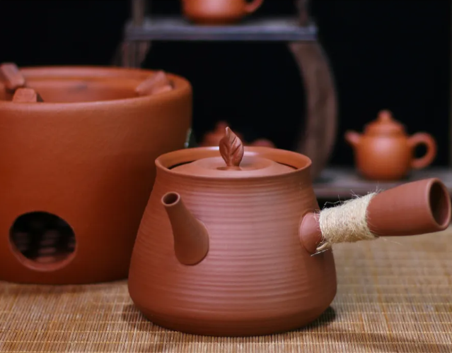 This is a pottery kettle