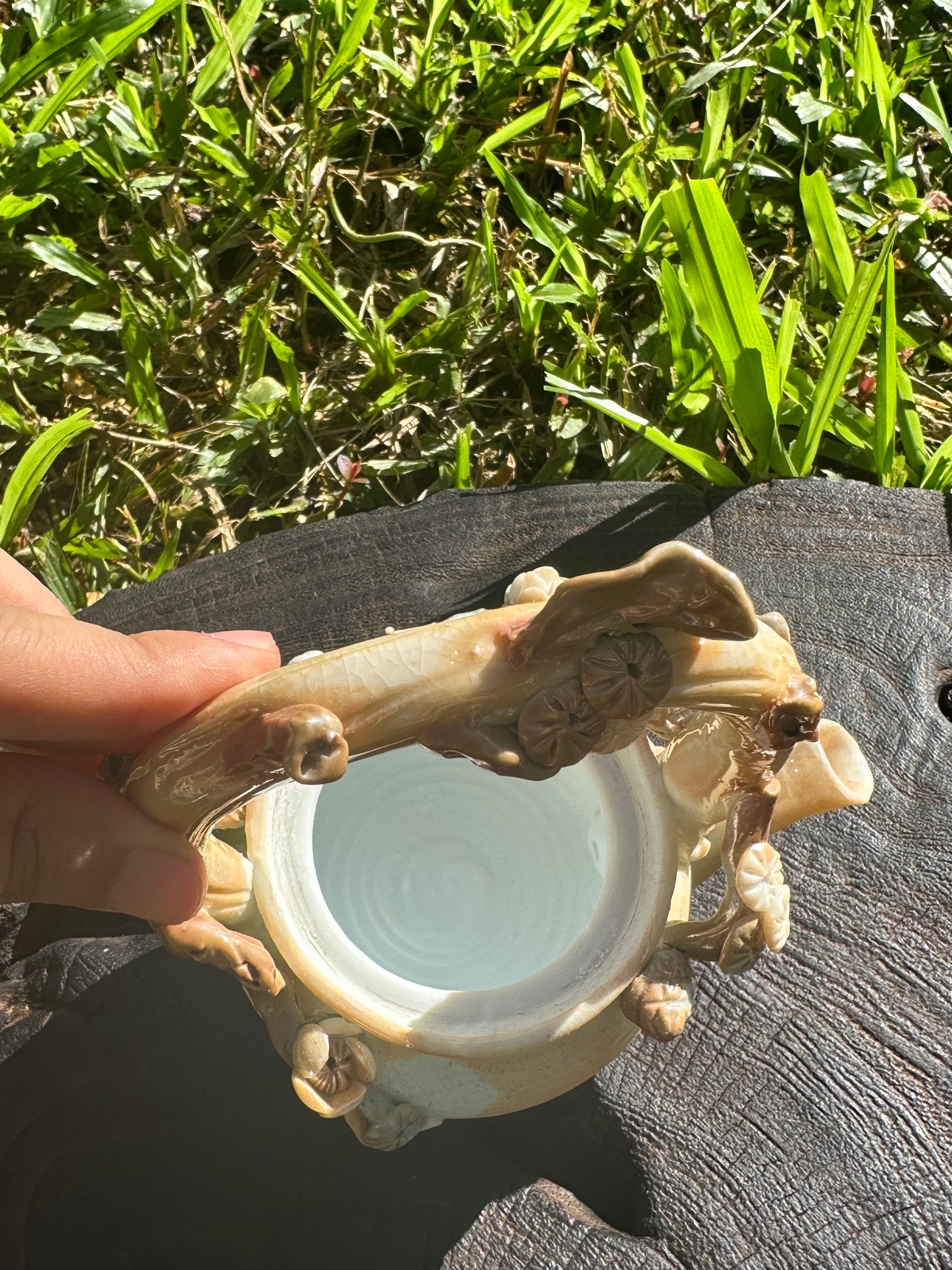 this is a woodfired pottery teapot