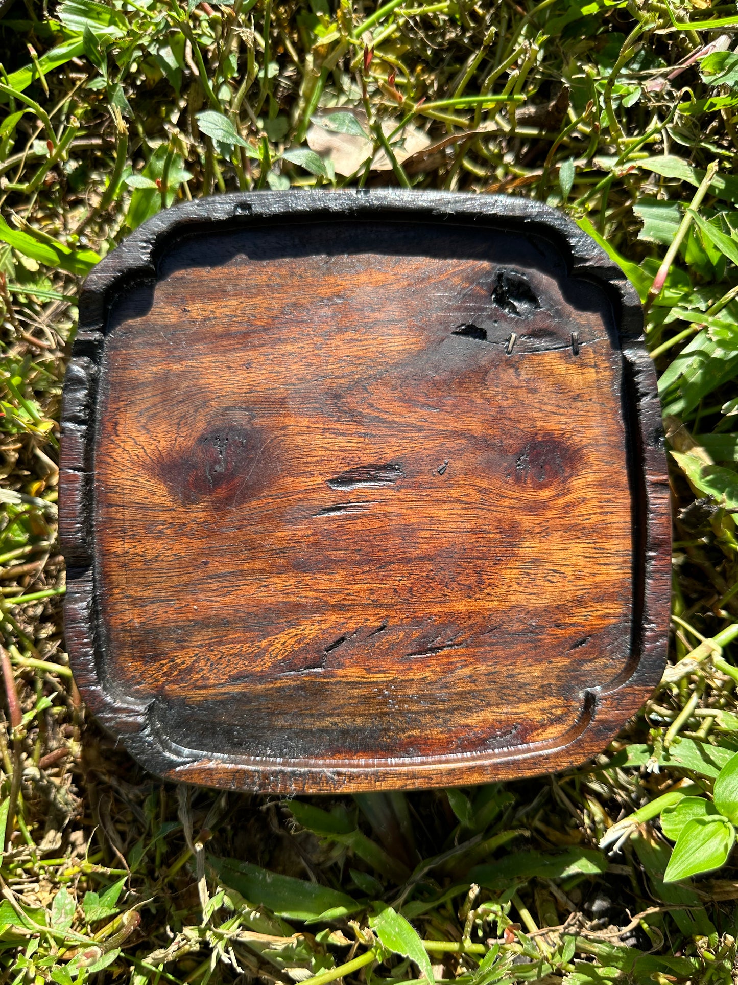 Handmade Chinese Black Ebony Wood Dry Tea Tray Tea Boat Square Tea Boat Origial Tray Teapot Saucer