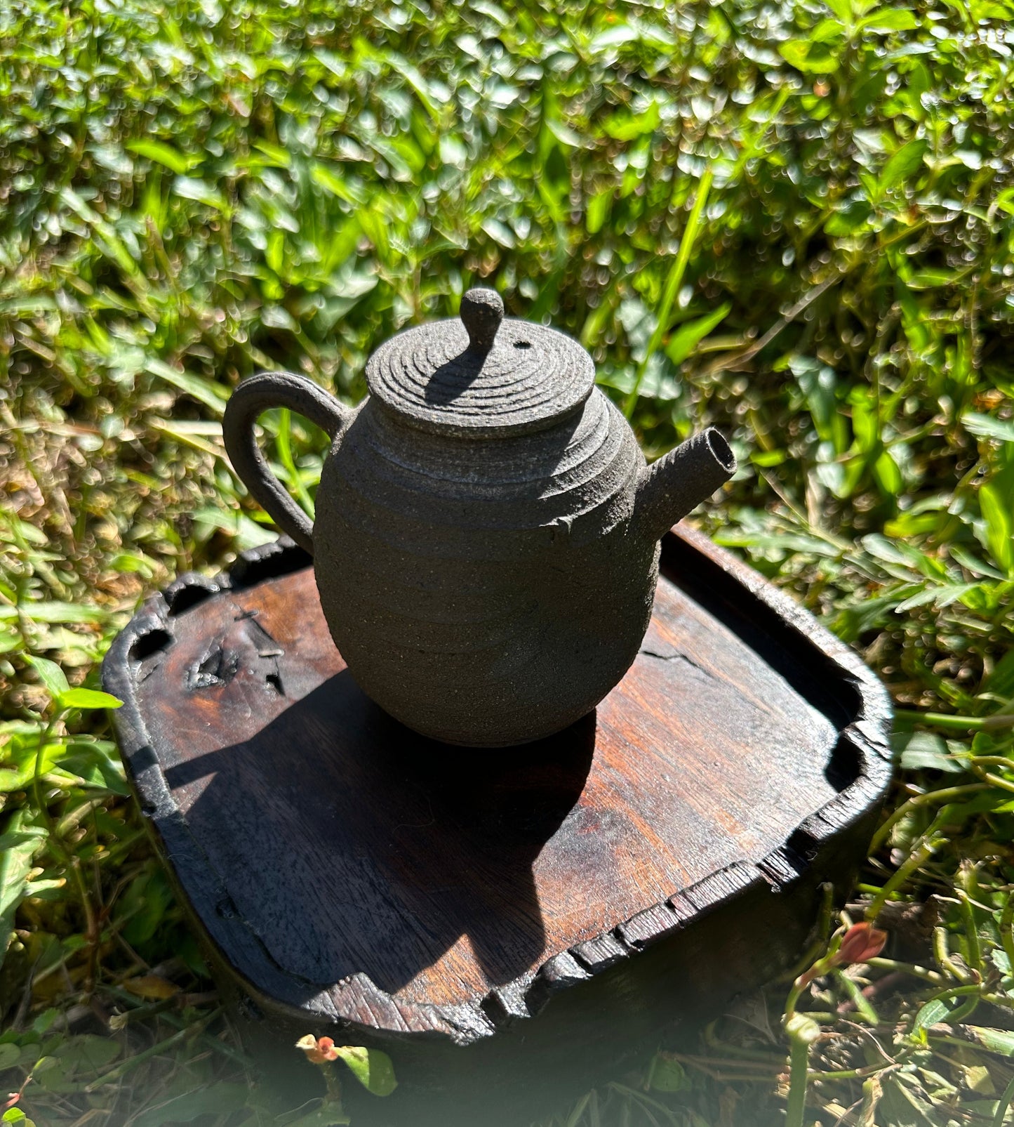 Handmade Chinese Black Ebony Wood Dry Tea Tray Tea Boat Square Tea Boat Origial Tray Teapot Saucer