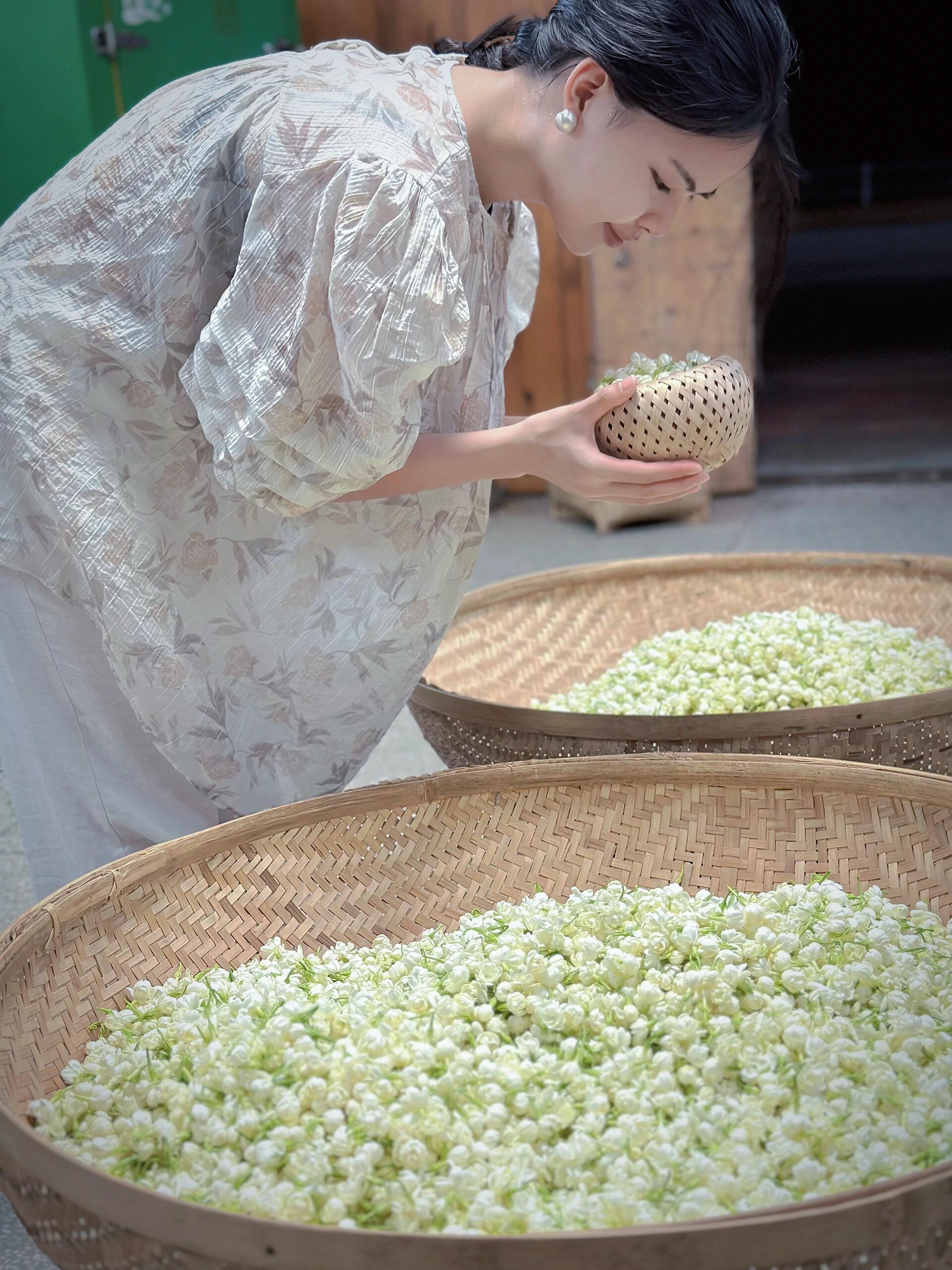 This is Chinese dried jasmine flower bud tea