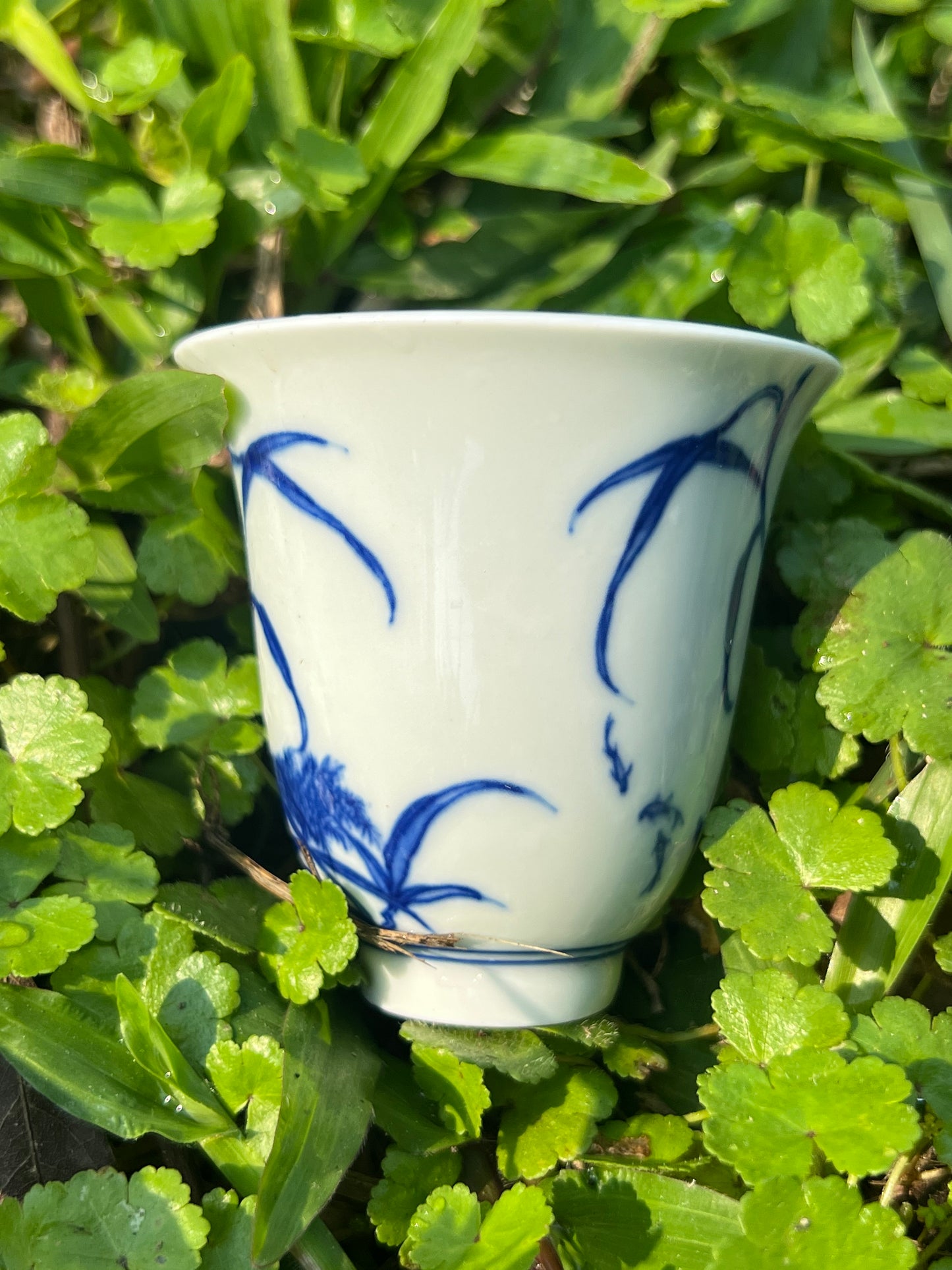 100% Handpainted Chinese Jingdezhen Ceramic Fine China Blue White Porcelain Flower Bird Pattern Qinghuaci