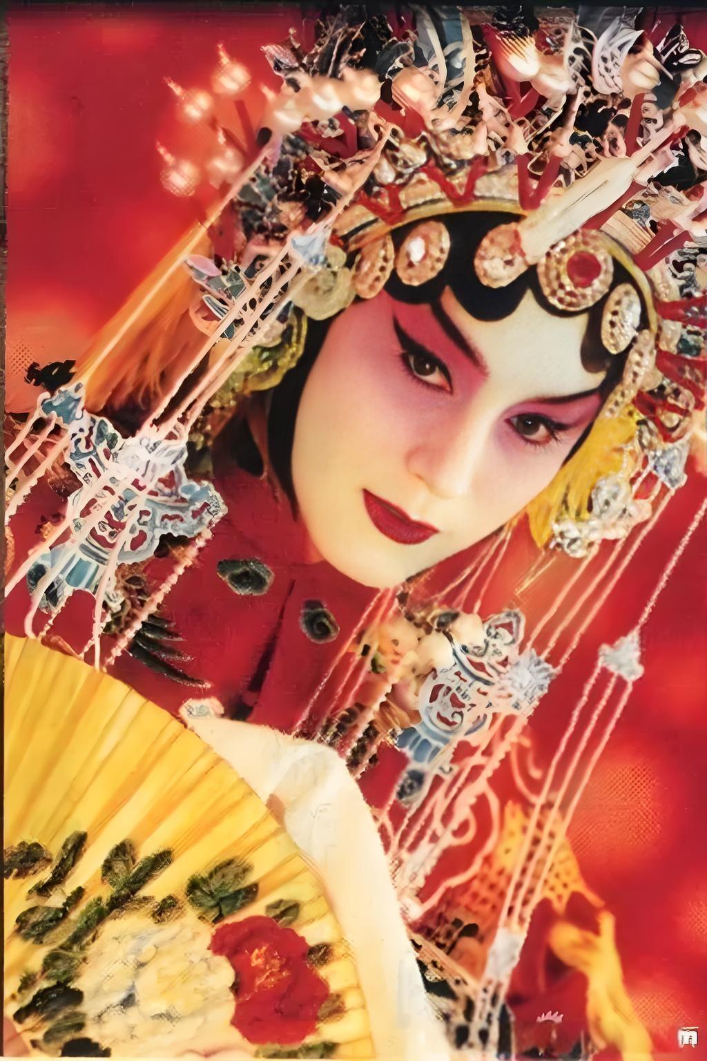 Handpainted Beijing Opera Portrait Pattern Chinese Jingdezhen Doucai Master Fine China Gaiwan Teacup Set