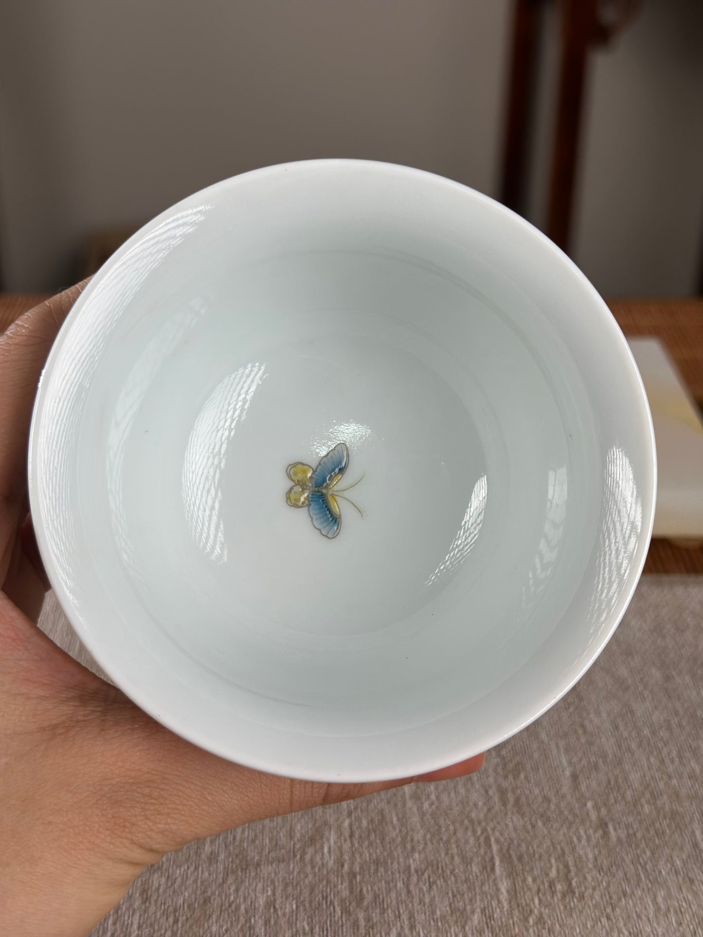 Handpainted Chinese Famille Rose Fencai Children's Joy Pattern Jingdezhen Master Teacup