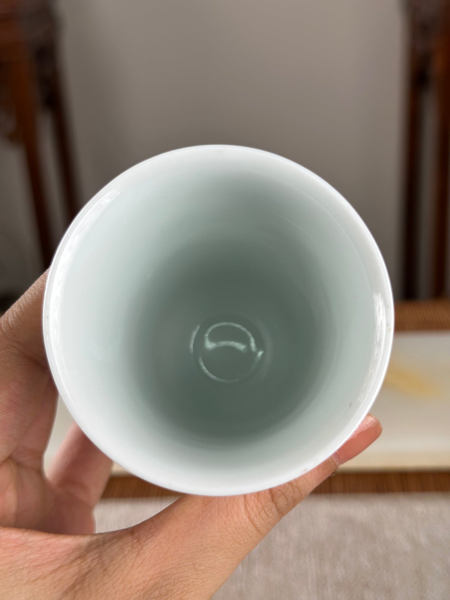 Handpainted Chinese Famille Rose Fencai Traditional Zhongkui Portrait  Jingdezhen Master Teacup