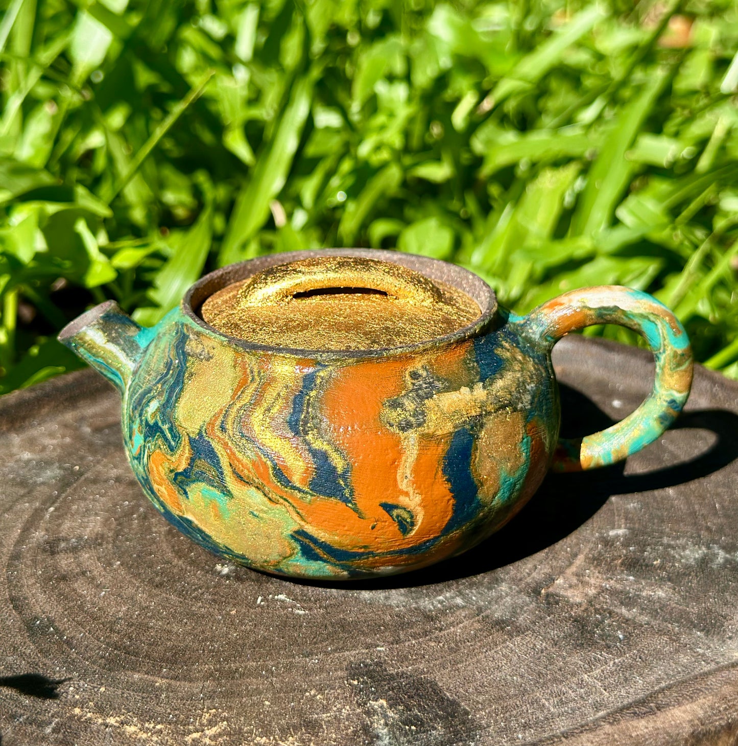 Handcrafted Traditional Chinese Lacquer Ware Gaiwan Ceramic Varied Color Teacup Set