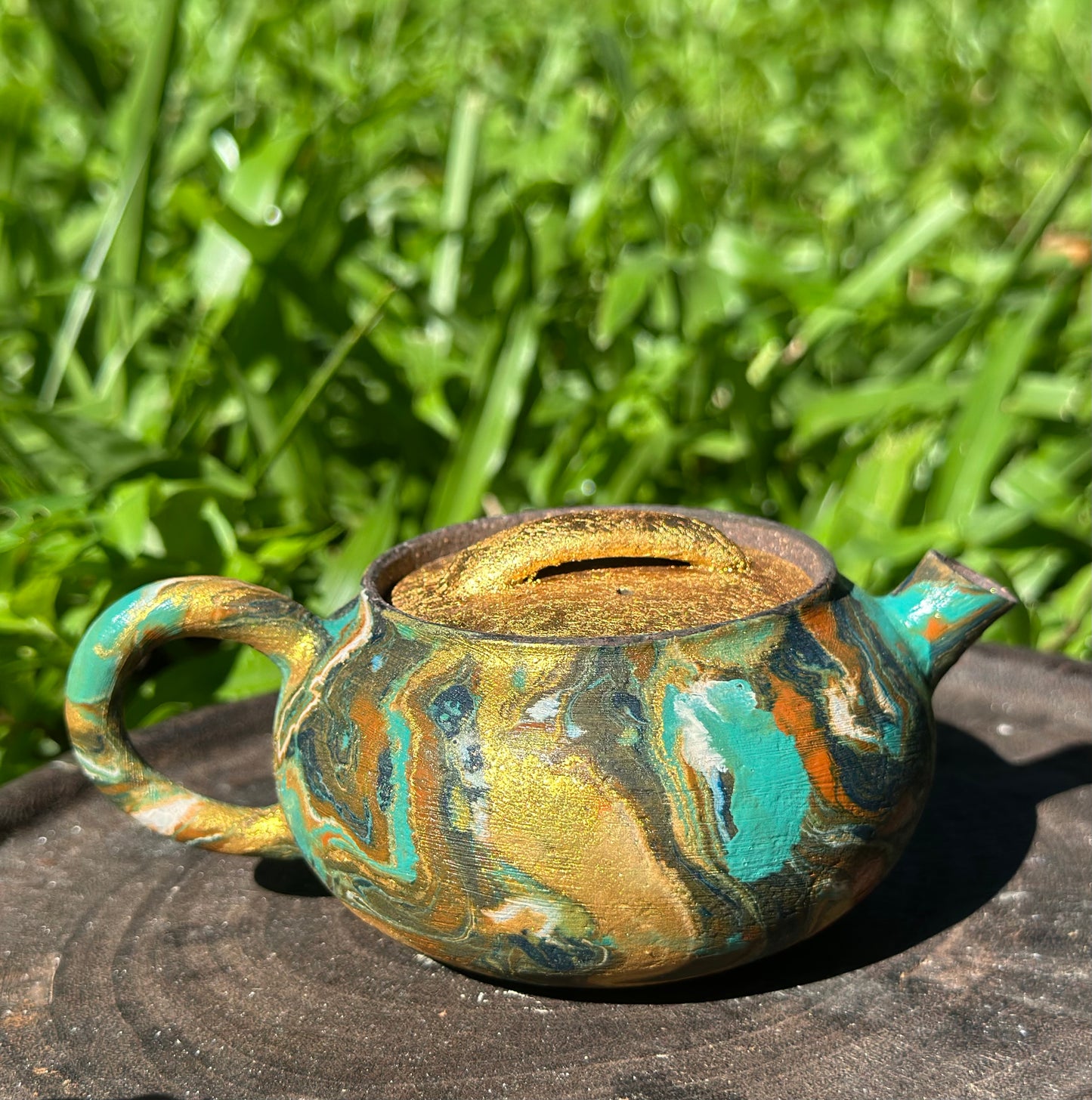 Handcrafted Traditional Chinese Lacquer Ware Gaiwan Ceramic Varied Color Teacup Set