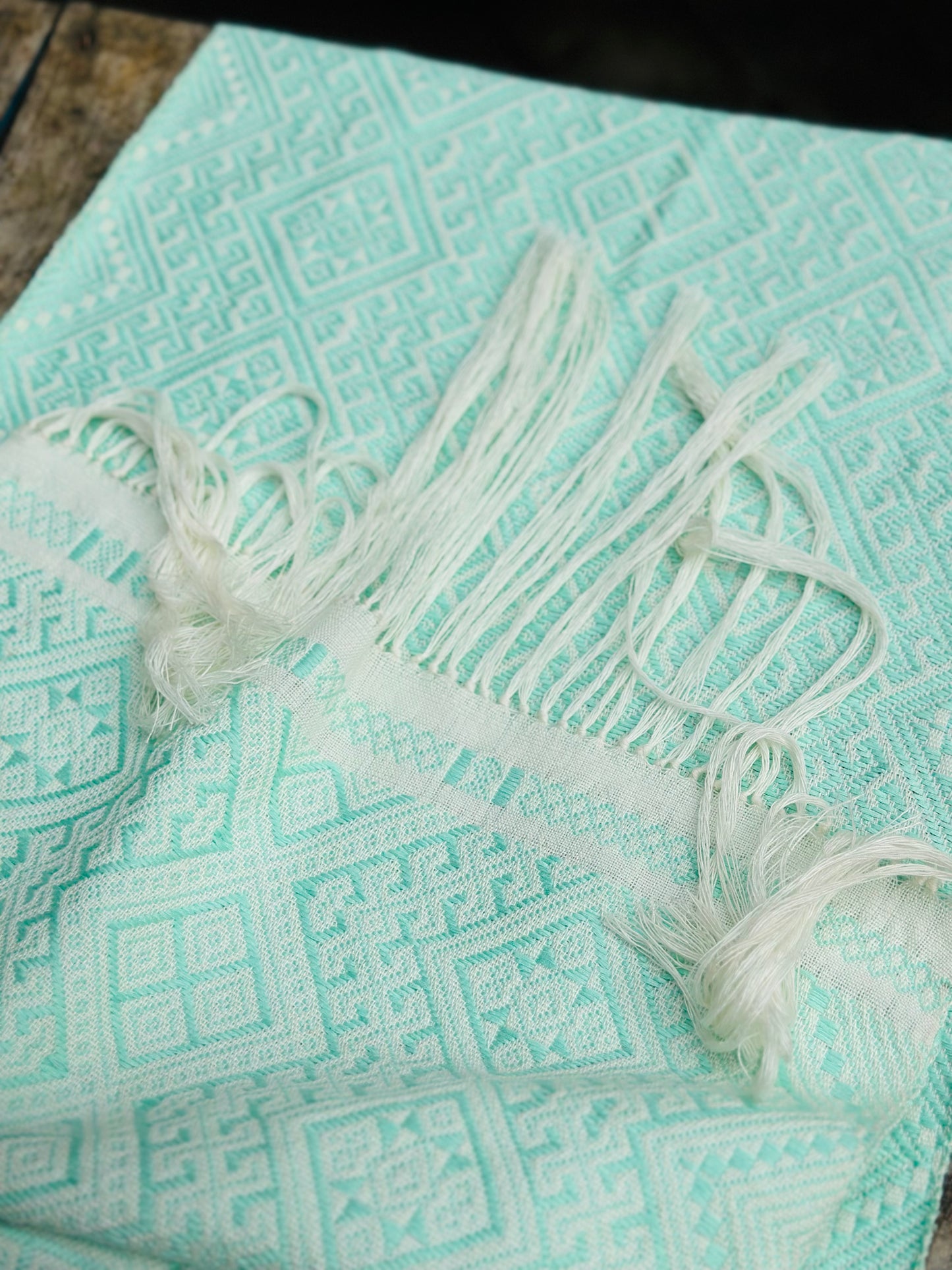 High-end Handcrafted Pattern Chinese Zhuang Brocade Silk Cloth Scarf Tea Table Cloth