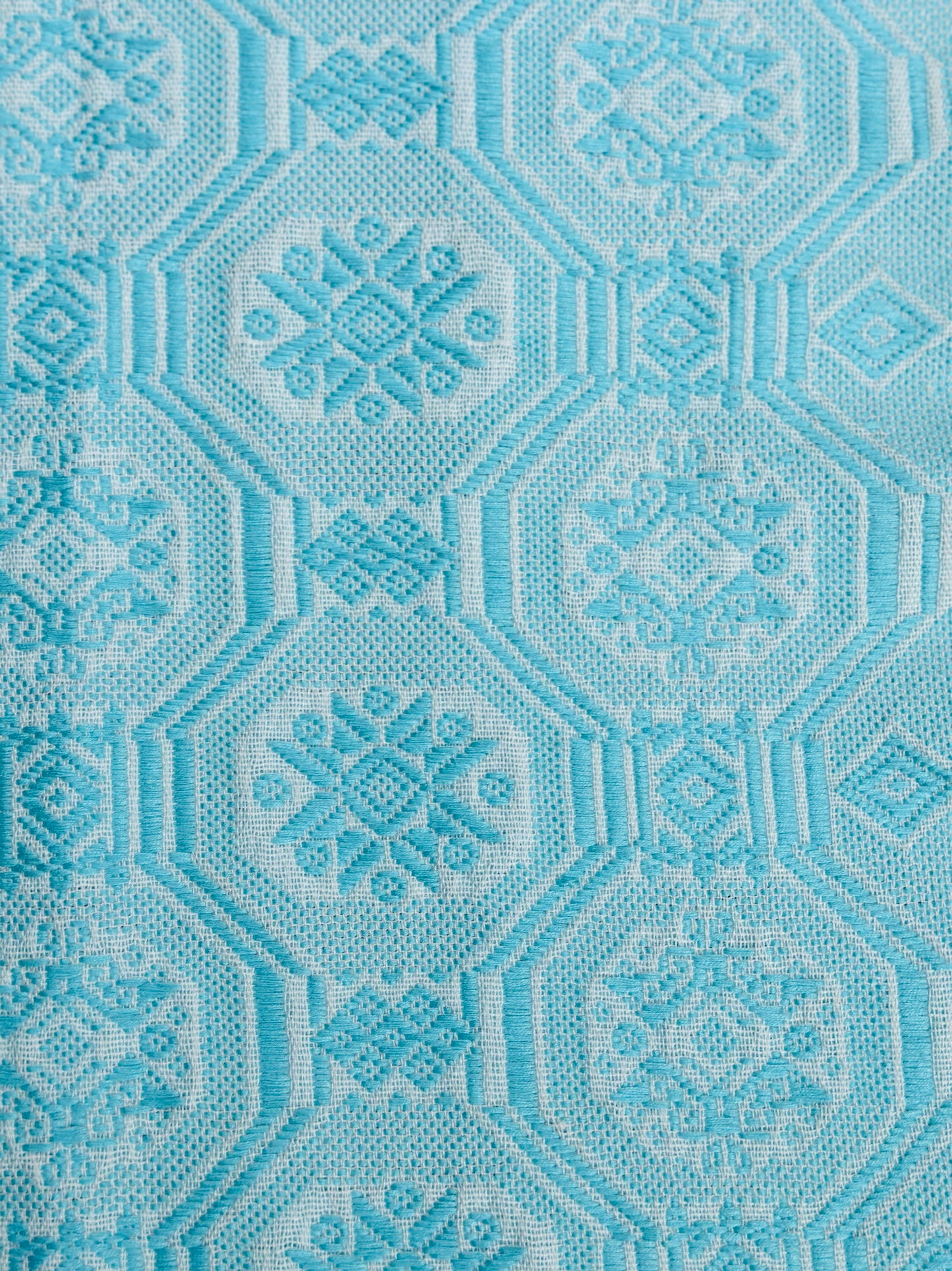 High-end Handcrafted Small Python Dargon Pattern Chinese Light Green White Zhuang Brocade Silk Cloth Scarf Tea Table Cloth