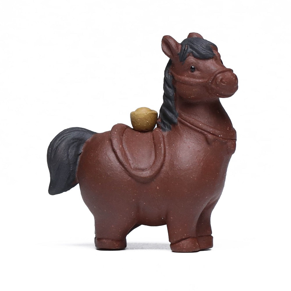 Tea Pets Handmade Yixing Clay Chinese Horse Year Tea Pet Cute Horse