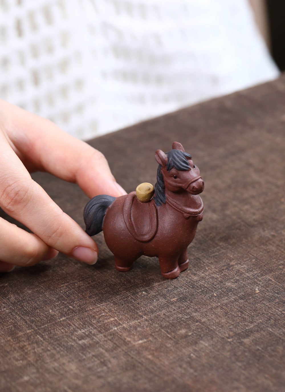 Tea Pets Handmade Yixing Clay Chinese Horse Year Tea Pet Cute Horse