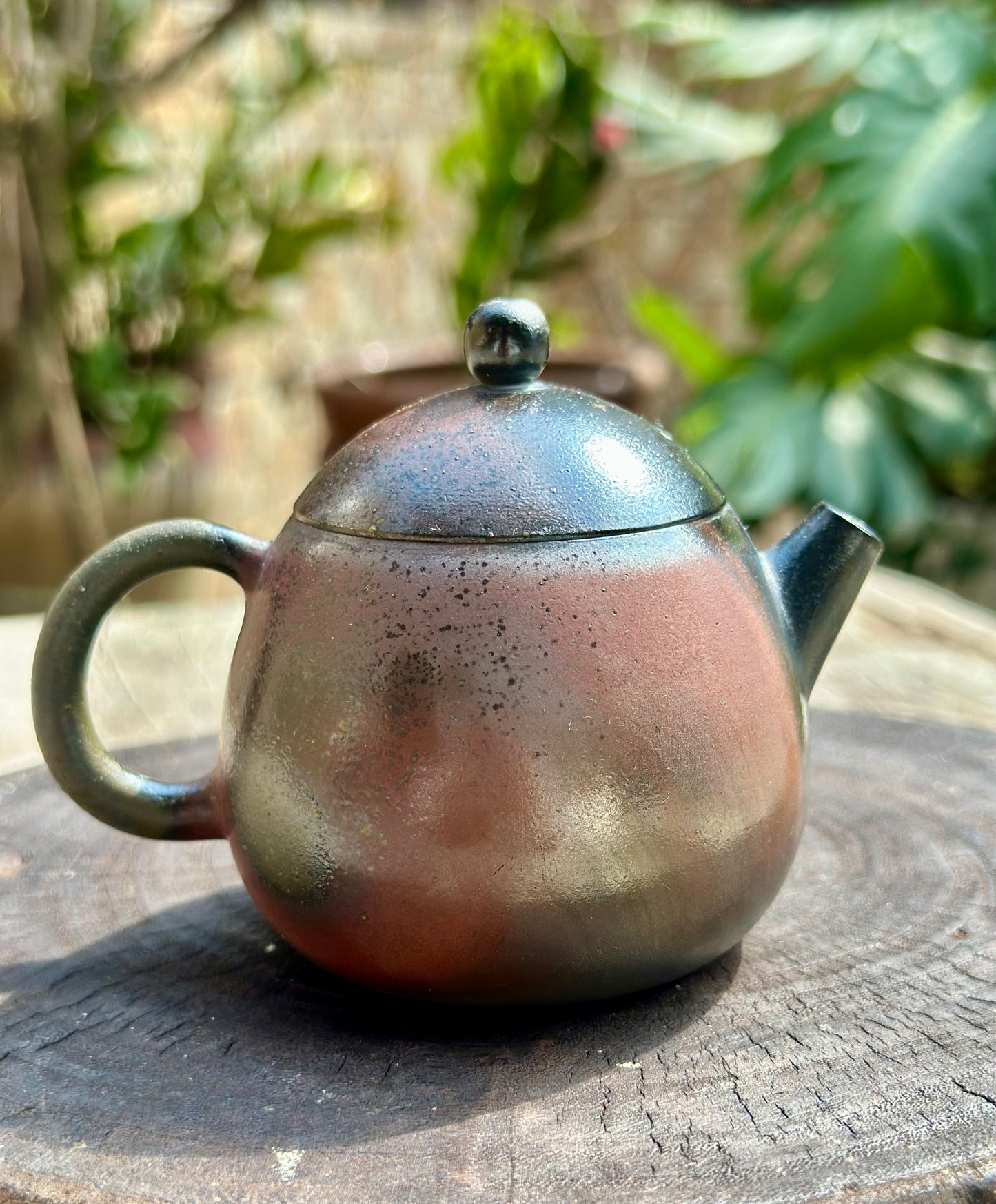Handcrafted Woodfired Chinese Nixing clay Pottery Clay Teapot Dragonegg Shape 140ml High Class Artowork