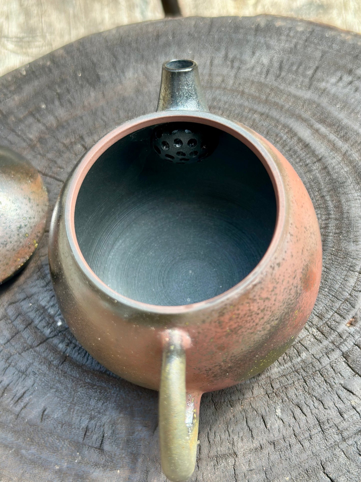 Handcrafted Woodfired Chinese Nixing clay Pottery Clay Teapot Dragonegg Shape 140ml High Class Artowork