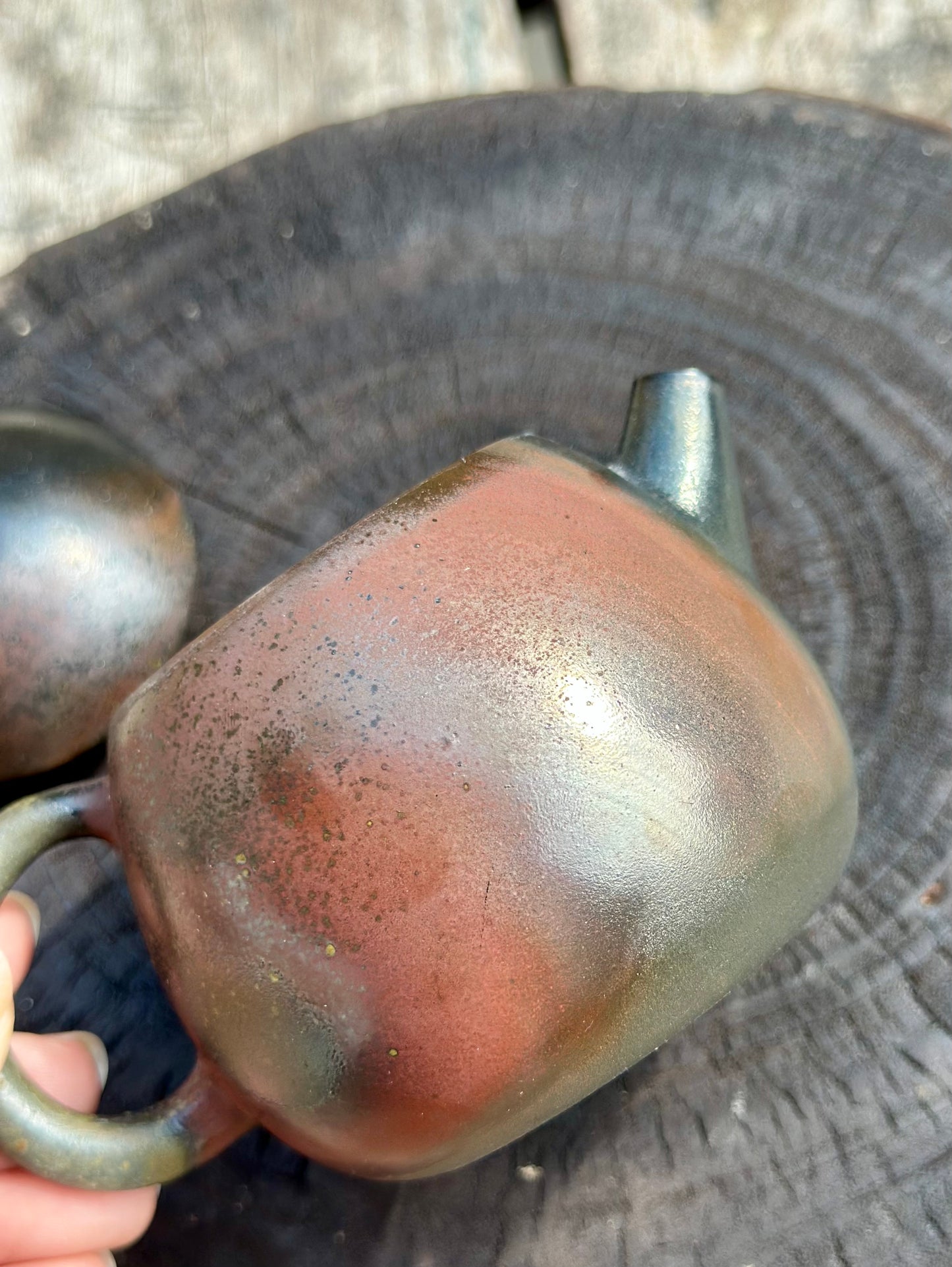 Handcrafted Woodfired Chinese Nixing clay Pottery Clay Teapot Dragonegg Shape 140ml High Class Artowork