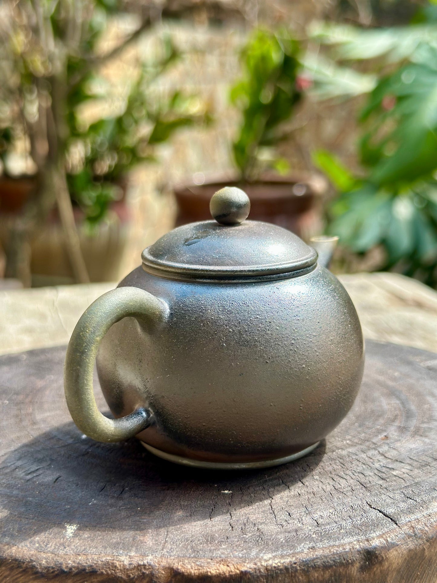 Handcrafted Woodfired Artowork Chinese Nixing clay Pottery Clay Teapot Shuiping Shape 140ml High Class Teapot