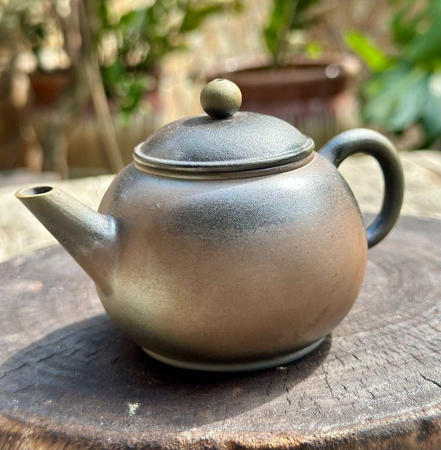 Handcrafted Woodfired Artowork Chinese Nixing clay Pottery Clay Teapot Shuiping Shape 140ml High Class Teapot