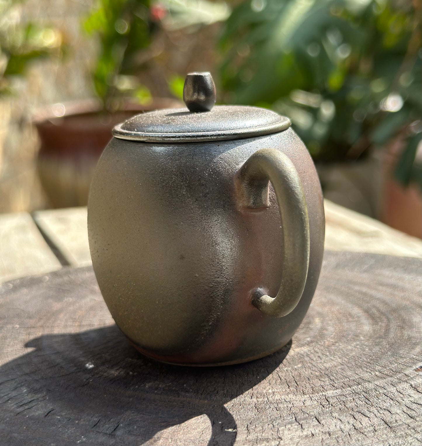 Handcrafted Woodfired Artowork Chinese Nixing clay Pottery Clay Teapot Apple Shape 120ml High Class Teapot
