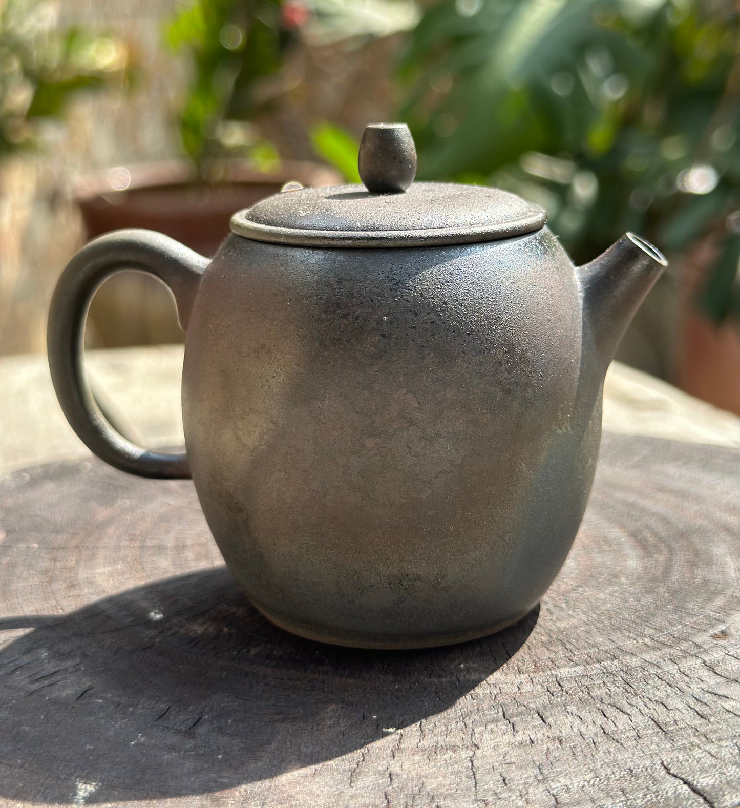 Handcrafted Woodfired Artowork Chinese Nixing clay Pottery Clay Teapot Apple Shape 120ml High Class Teapot