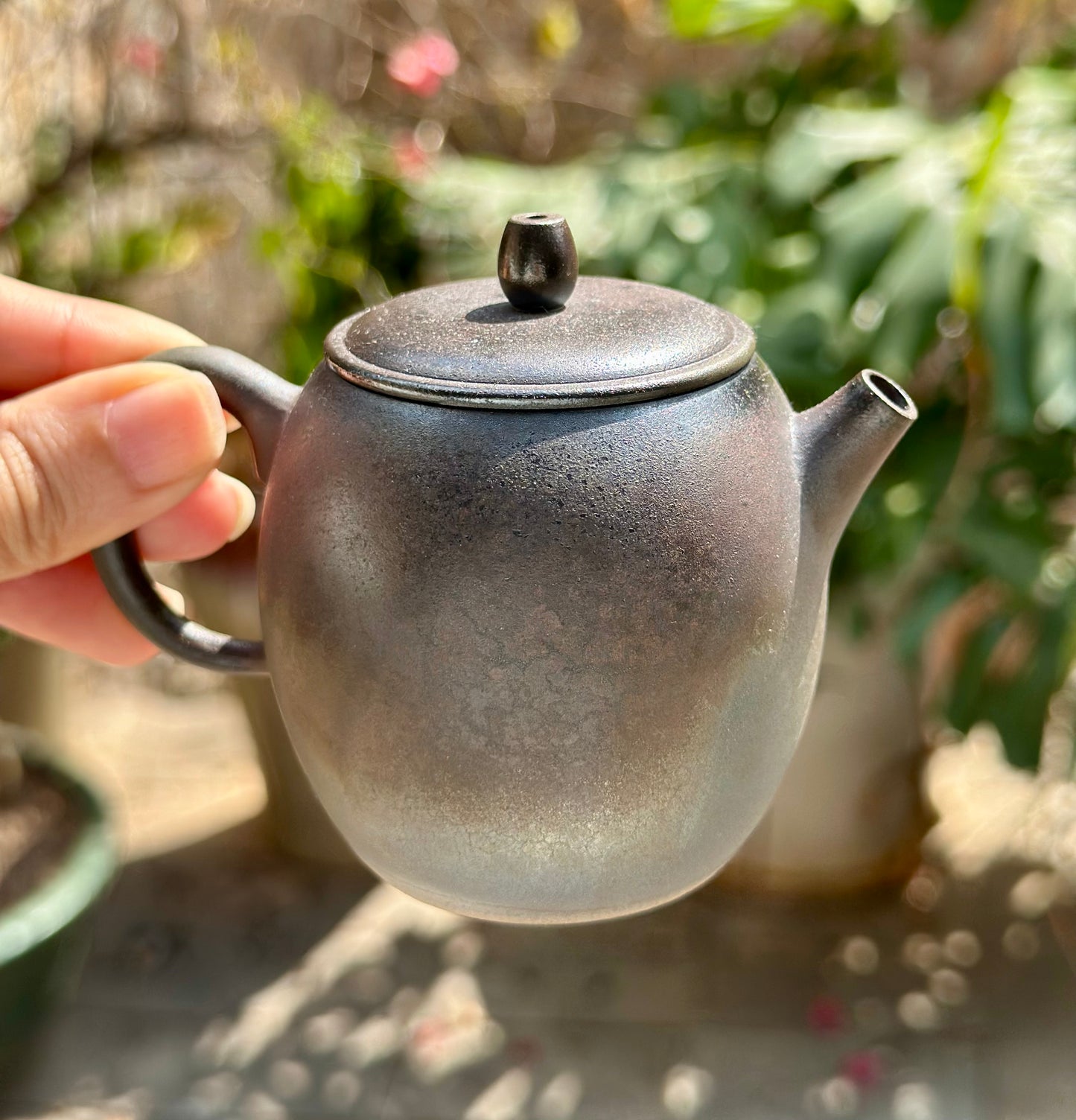 Handcrafted Woodfired Artowork Chinese Nixing clay Pottery Clay Teapot Apple Shape 120ml High Class Teapot