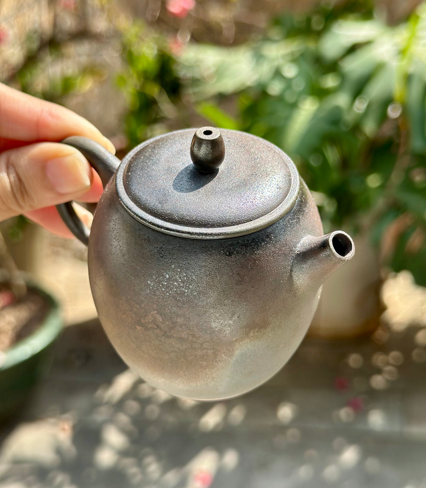 Handcrafted Woodfired Artowork Chinese Nixing clay Pottery Clay Teapot Apple Shape 120ml High Class Teapot