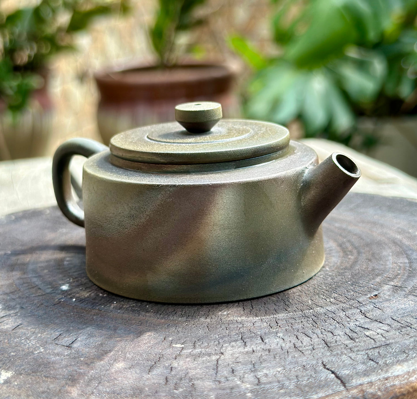 Handcrafted Woodfired Artowork Chinese Nixing clay Pottery Clay Teapot Small Dezhong Shape 85ml High Class Teapot