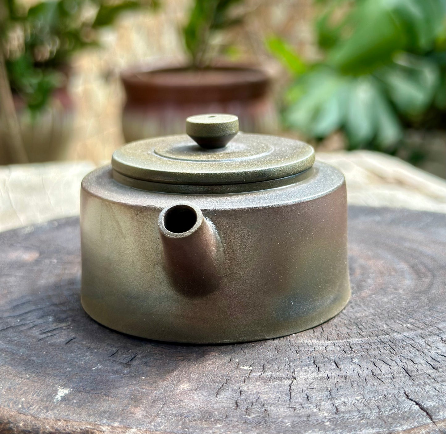 Handcrafted Woodfired Artowork Chinese Nixing clay Pottery Clay Teapot Small Dezhong Shape 85ml High Class Teapot