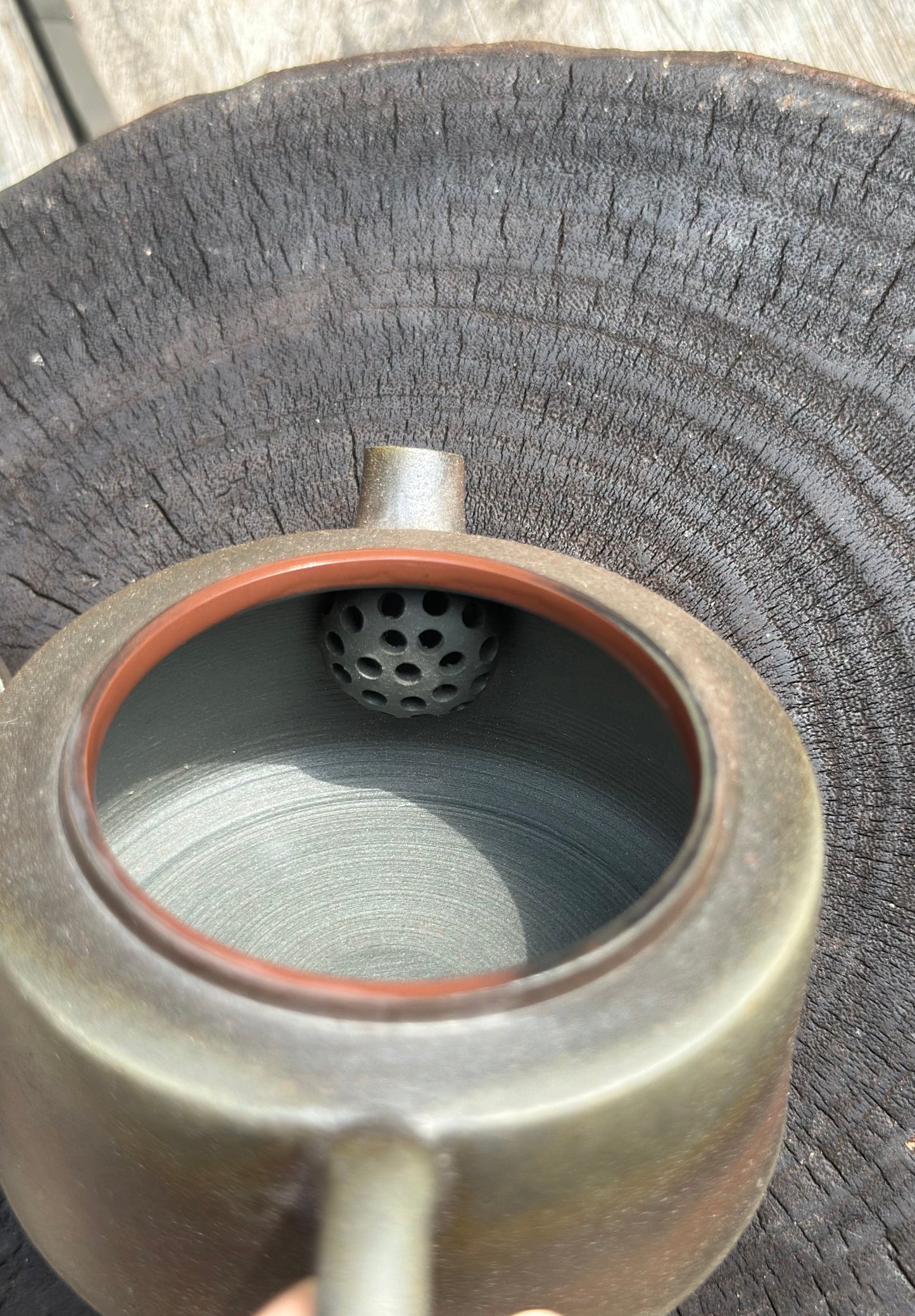 Handcrafted Woodfired Artowork Chinese Nixing clay Pottery Clay Teapot Small Dezhong Shape 85ml High Class Teapot