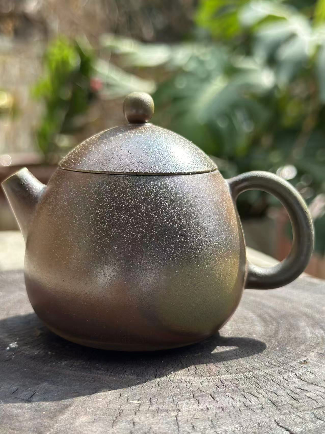 Handcrafted Woodfired Artowork Chinese Nixing clay Pottery Clay Teapot Dragonegg Shape 120ml High Class Teapot