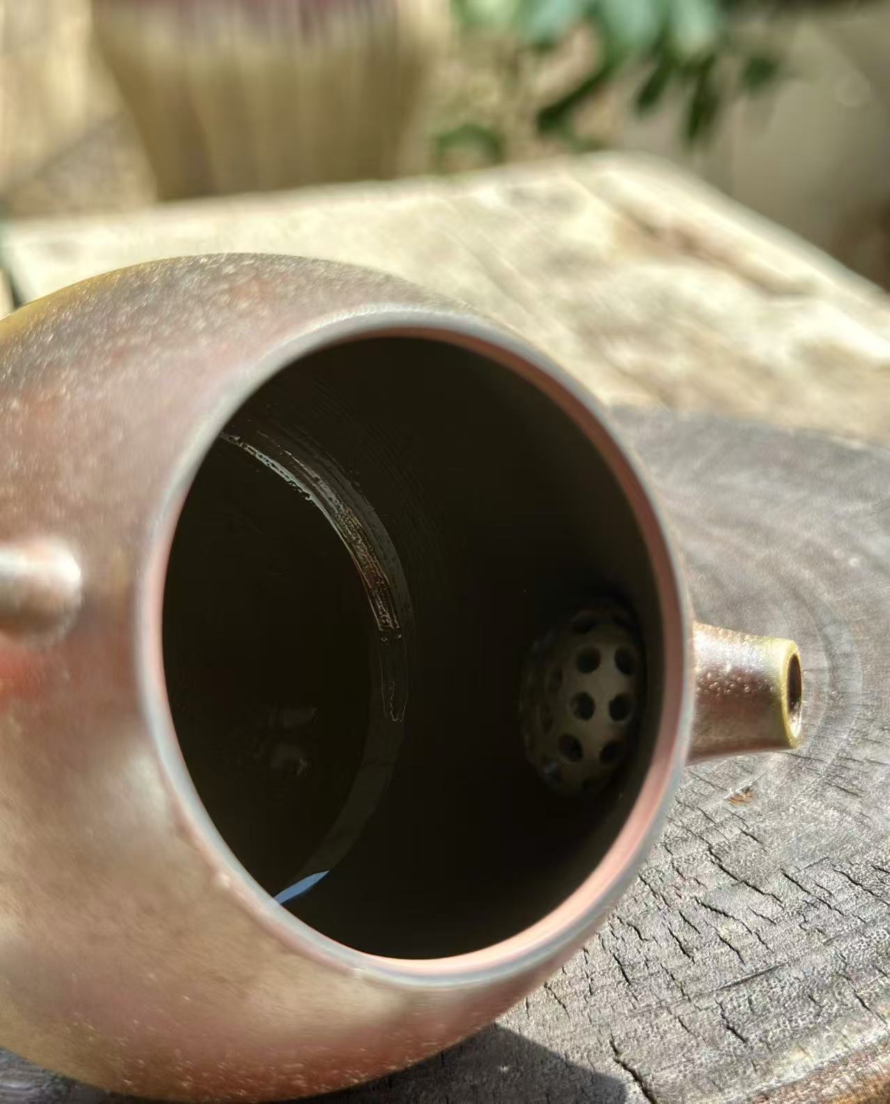 Handcrafted Woodfired Artowork Chinese Nixing clay Pottery Clay Teapot Dragonegg Shape 120ml High Class Teapot