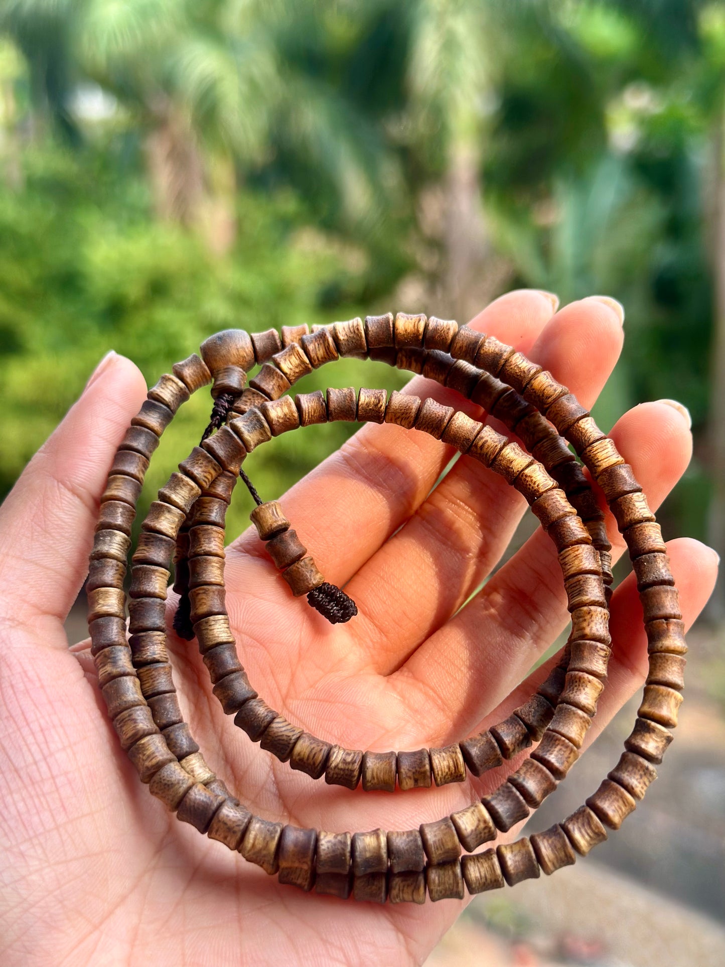 Authentic Incense Chinese Hainan Island Hainandao Pure High-end Agarwood Necklace Qinan Aloeswood Bracelet