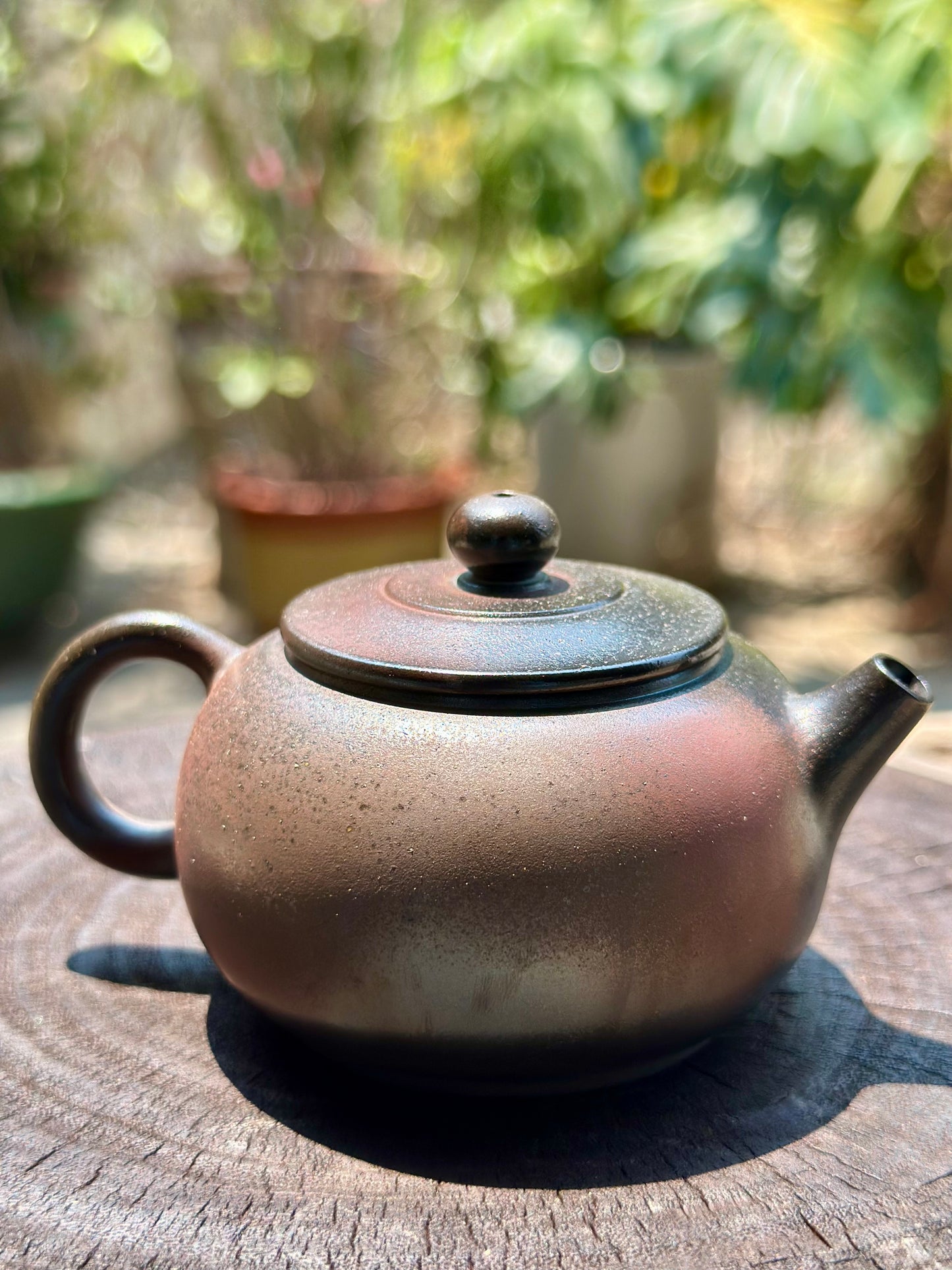 Handcrafted Woodfired Artowork Chinese Nixing clay Pottery Clay Teapot little Apple Shape 120ml