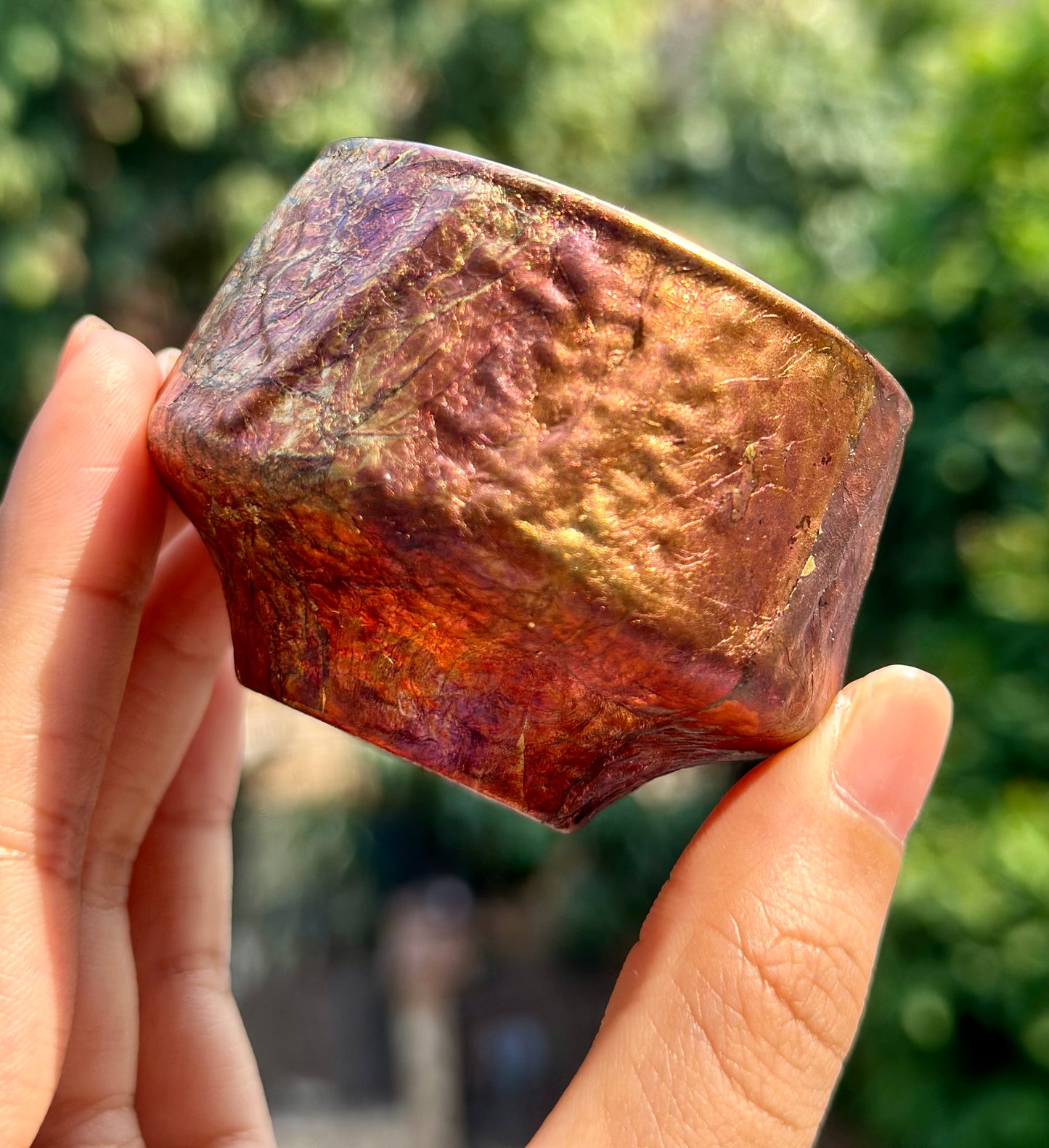 Handcrafted Traditional Chinese Lacquer Ware Glass Hign-end Teacup