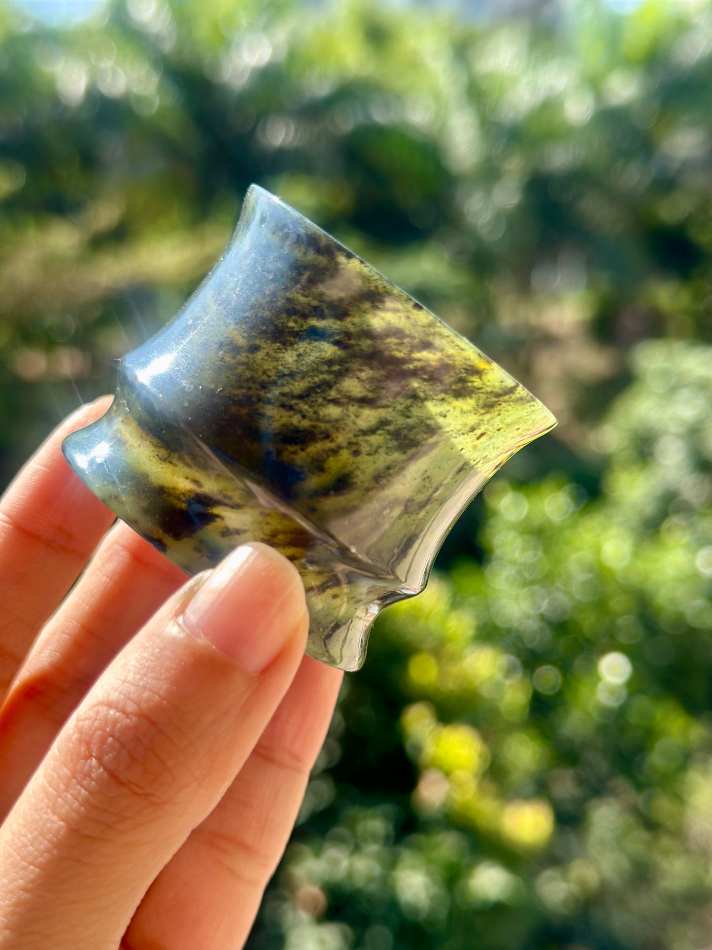 Chinese Yuanyang Precious Jade Couple Artistic Teacup 50ML