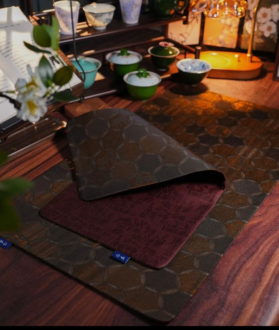 Handmade Chinese Original Horse Pattern Tea Table Cloth Chaxi Chabu Tea Accessory