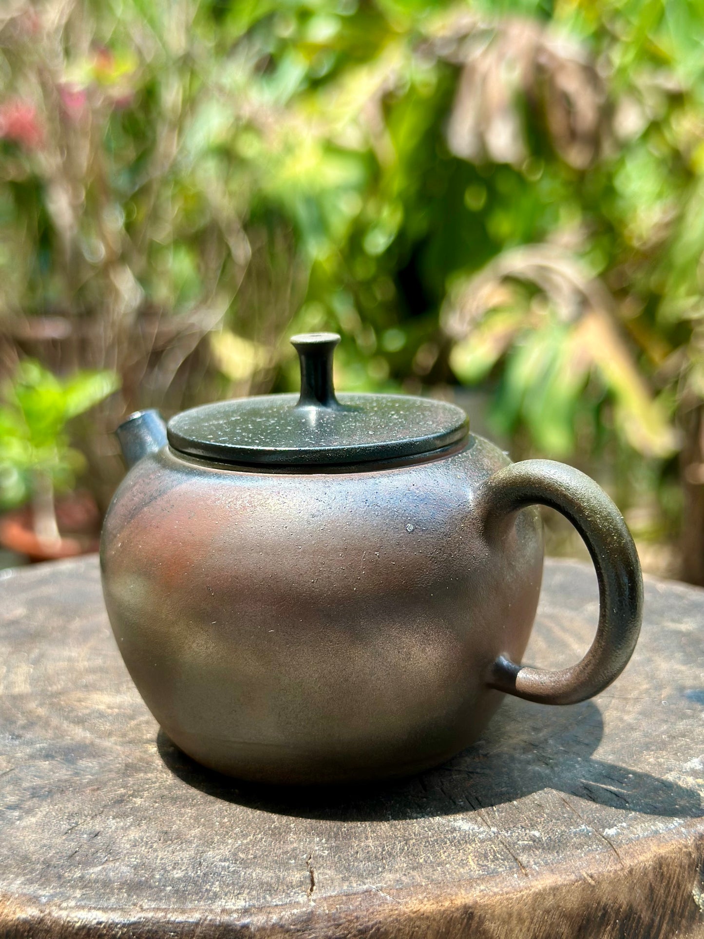 Handcrafted Woodfired Artowork Chinese Apple Shape Nixing clay Pottery Clay Teapot 150ml
