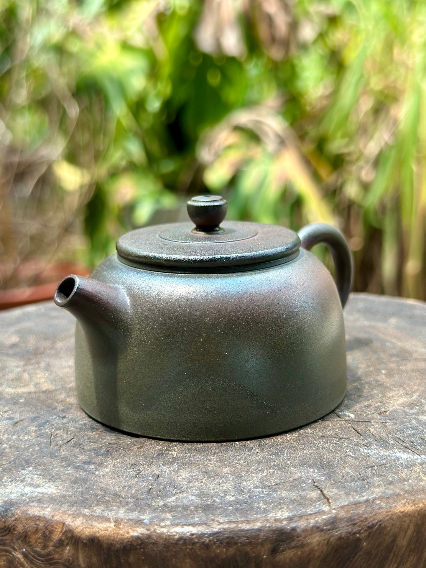 Handcrafted Woodfired Artowork Chinese Dezhong Shape Nixing clay Pottery Clay Teapot  120ml