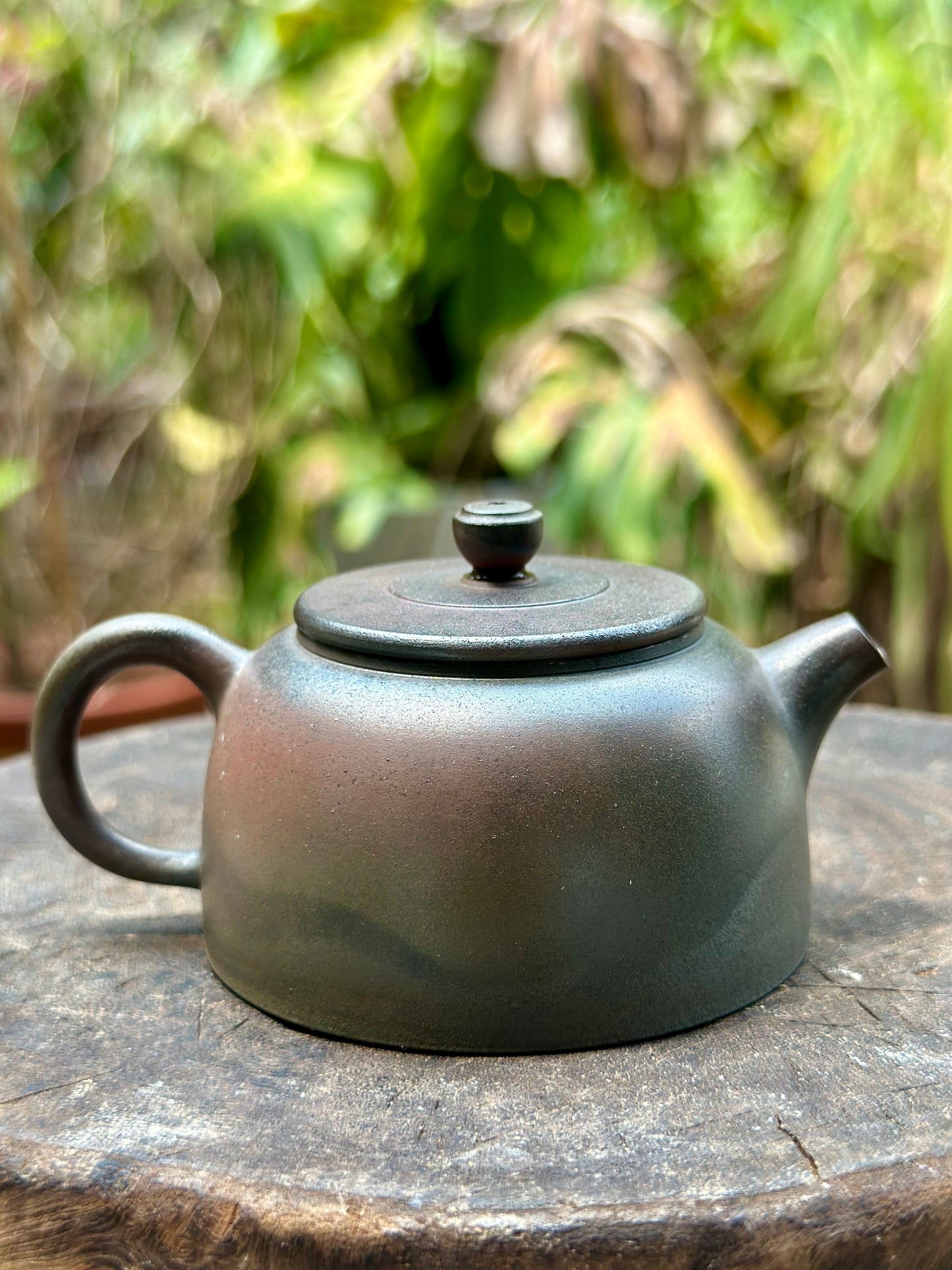 Handcrafted Woodfired Artowork Chinese Dezhong Shape Nixing clay Pottery Clay Teapot  120ml