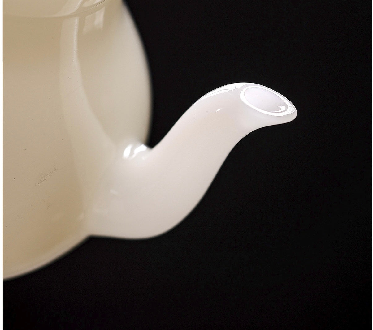 Handcrafted Chinese Yangzhiyu Ceramics White Porcelain Teapot