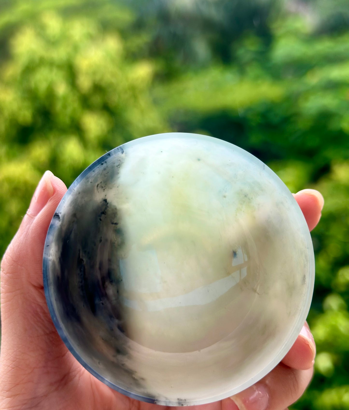 Handcrafted Chinese Xiuyu Authentic Jade Teacup Unique Artwork Jade Teaware