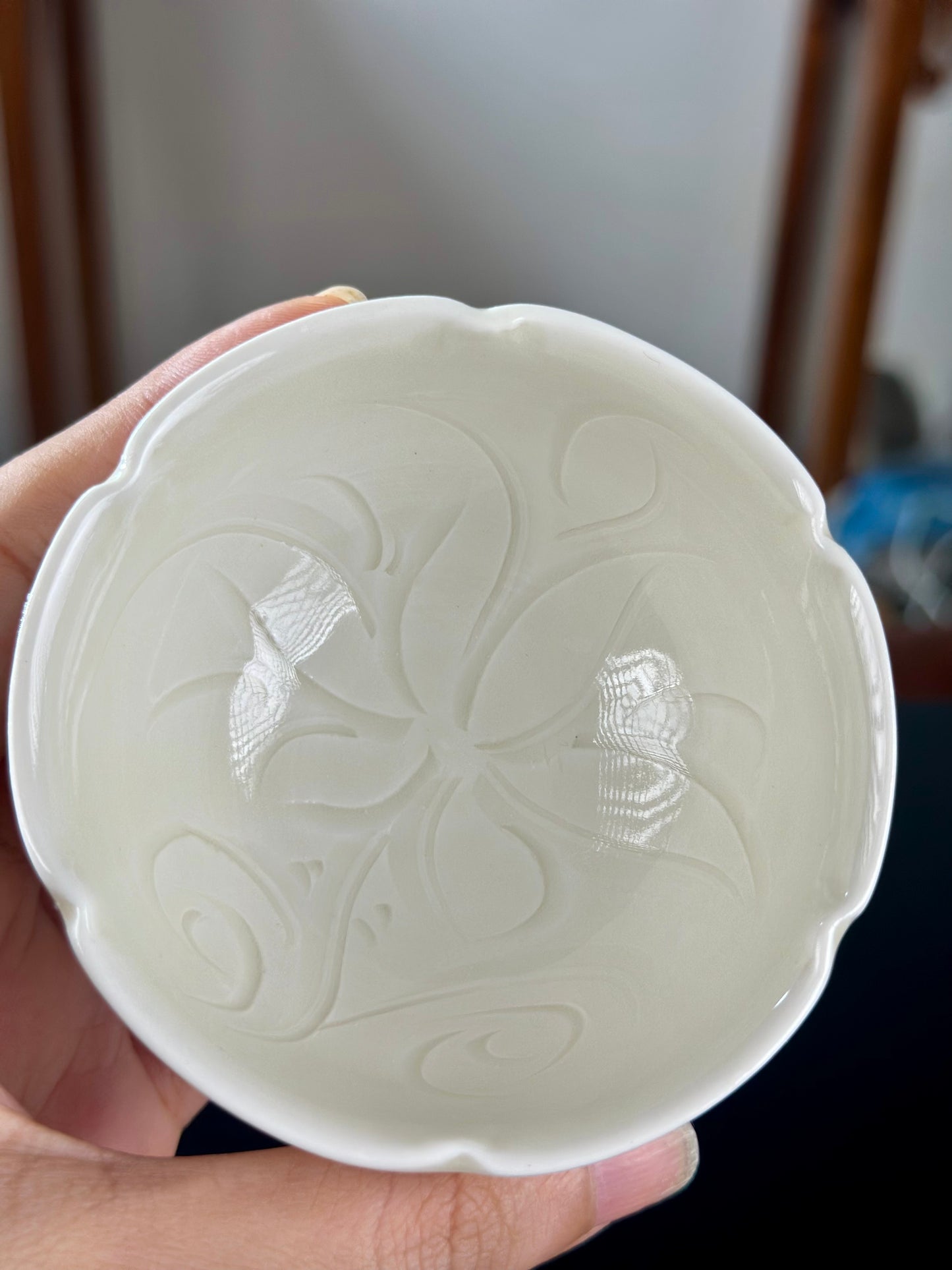 Handcrafted Chinese High-end Dingyao Ding Porcelain White Teacup Tea Set saucer