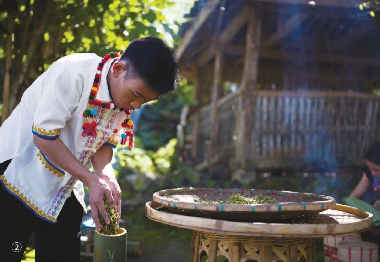 Chinese Yunnan De'ang Minority Traditional Sour Tea Fermented Acid Tea