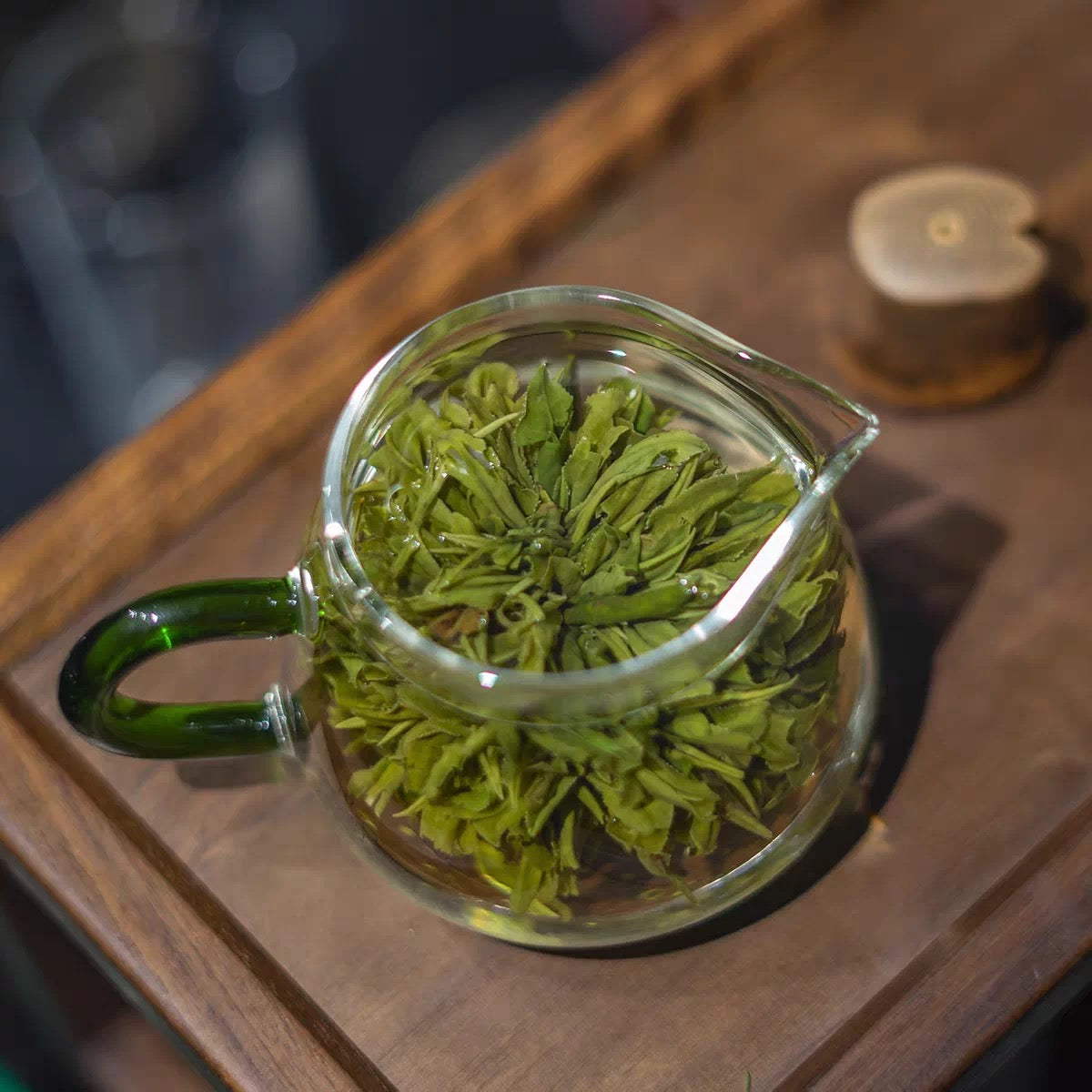 Chinese Premium Yellow Mountain Huangshan Green Peony Green Tea High Mountain Tea 50g 6 Sachets