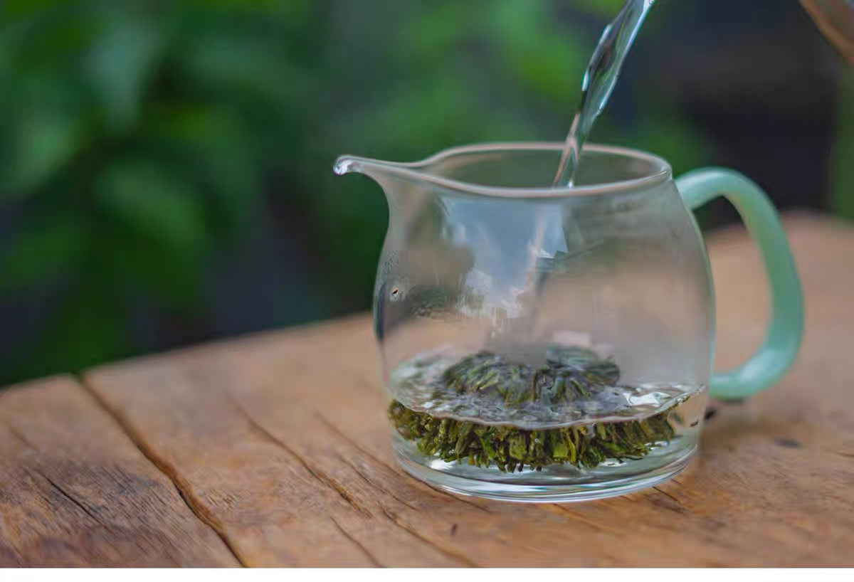 Chinese Premium Yellow Mountain Huangshan Green Peony Green Tea High Mountain Tea 50g 6 Sachets