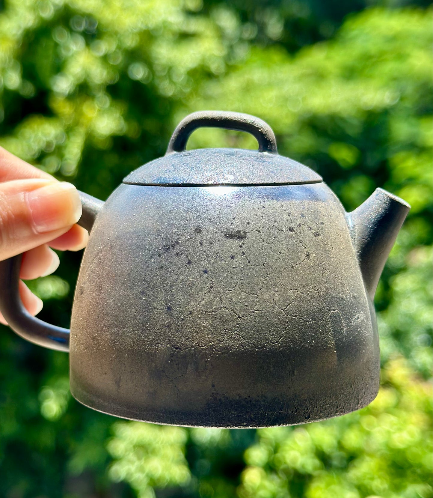 Handcrafted Woodfired Artowork Chinese Chentuo Shape Nixing clay Pottery Clay Teapot  160ml