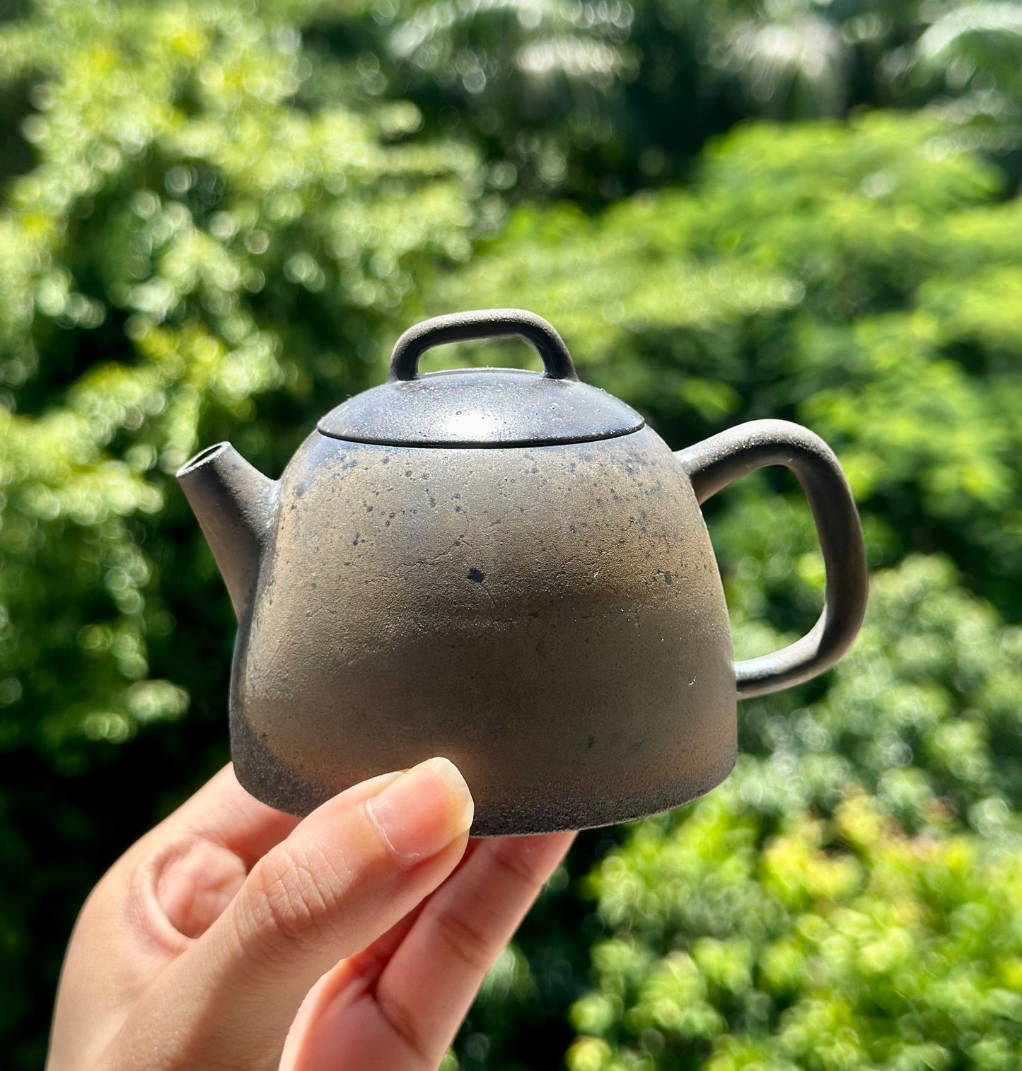 Handcrafted Woodfired Artowork Chinese Chentuo Shape Nixing clay Pottery Clay Teapot  160ml