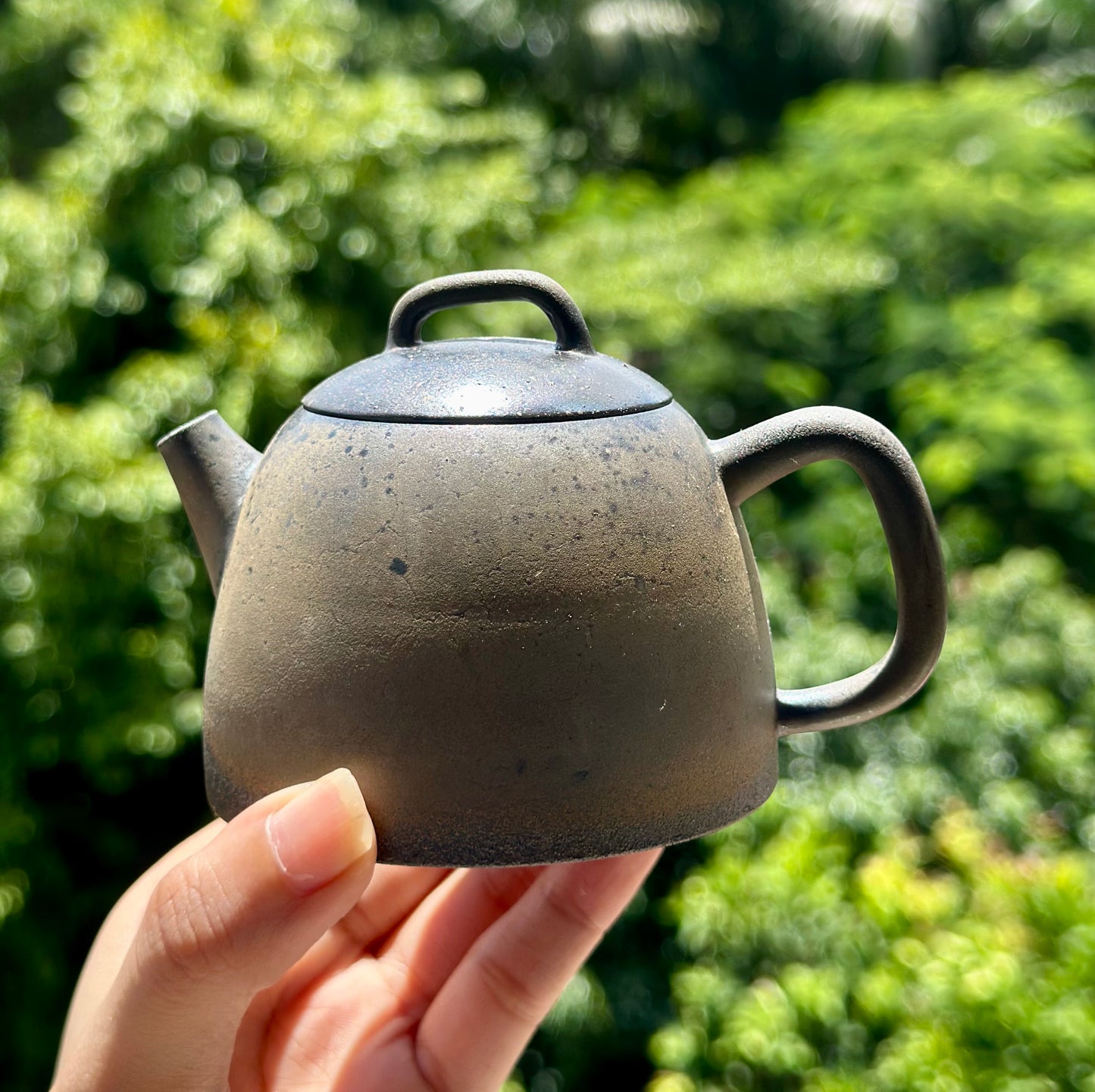 Handcrafted Woodfired Artowork Chinese Chentuo Shape Nixing clay Pottery Clay Teapot  160ml